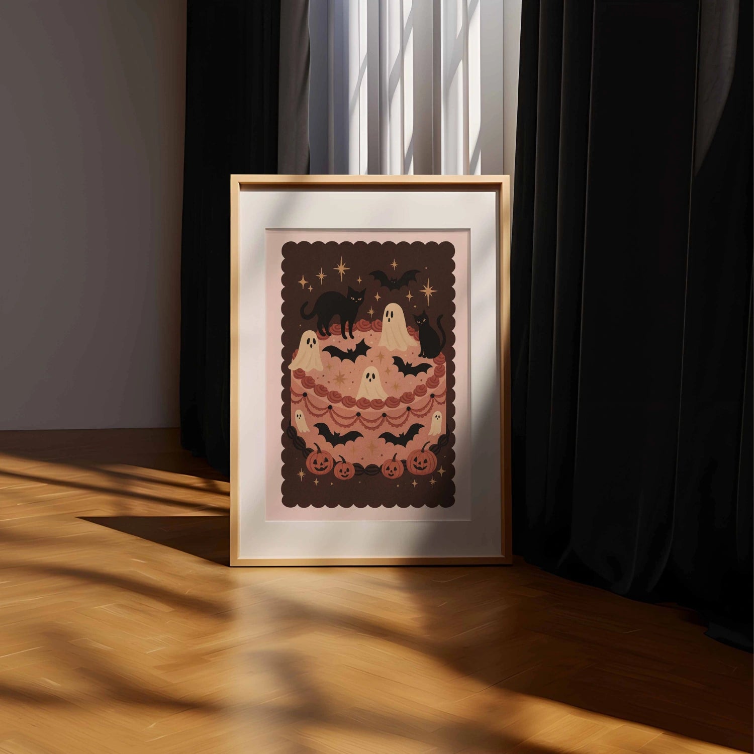 Halloween Cake Wall Art – Cute  Print