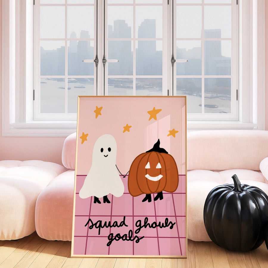 Squad Ghouls Goals Print – Cute Halloween Wall Art