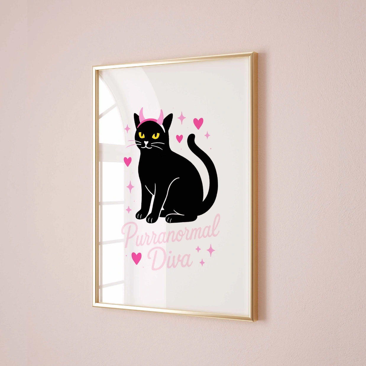 Witch Cat Bathroom – Funny Halloween Print