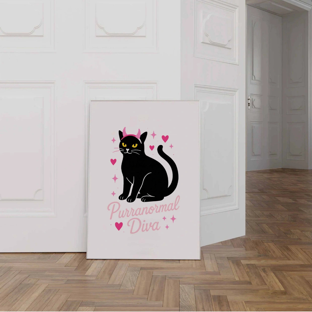 Witch Cat Bathroom – Funny Halloween Print