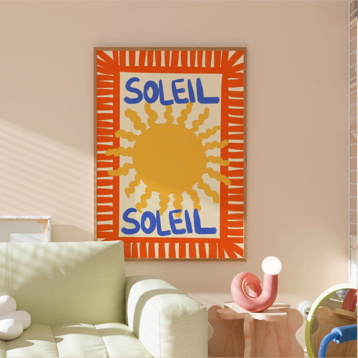 Soleil Wall Art Print - French Summer Sun Poster