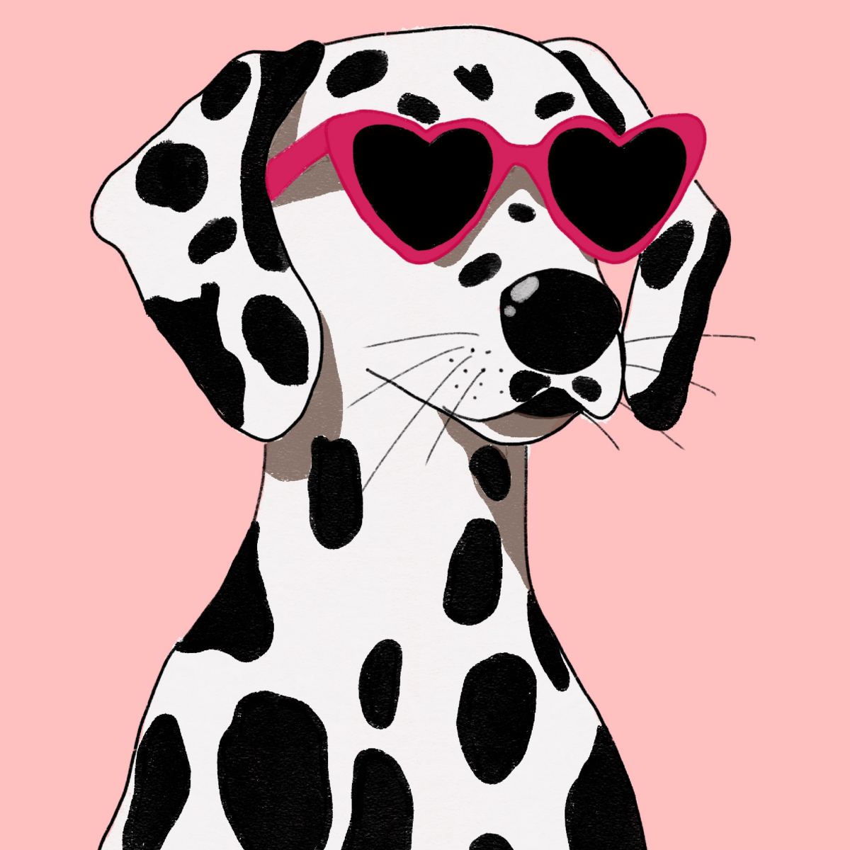 Dalmatian Wall Art – Cute Dog Poster