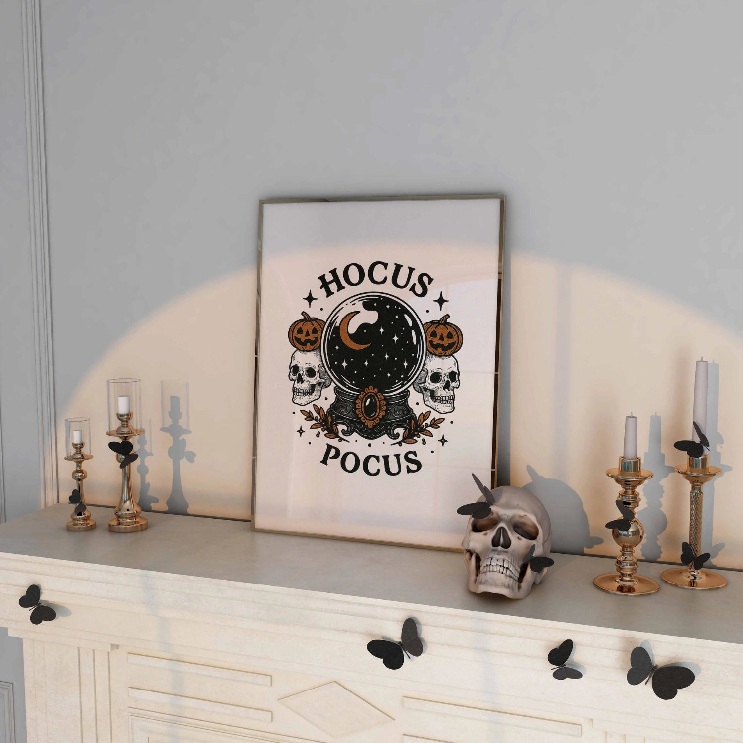 Stampa Hocus Pocus – Sfera di cristallo vintage