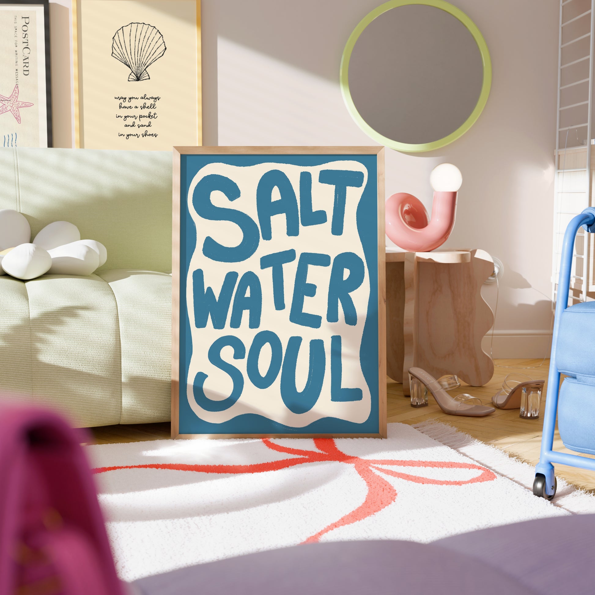 Salt water soul Wall Art - Bold Coastal Print