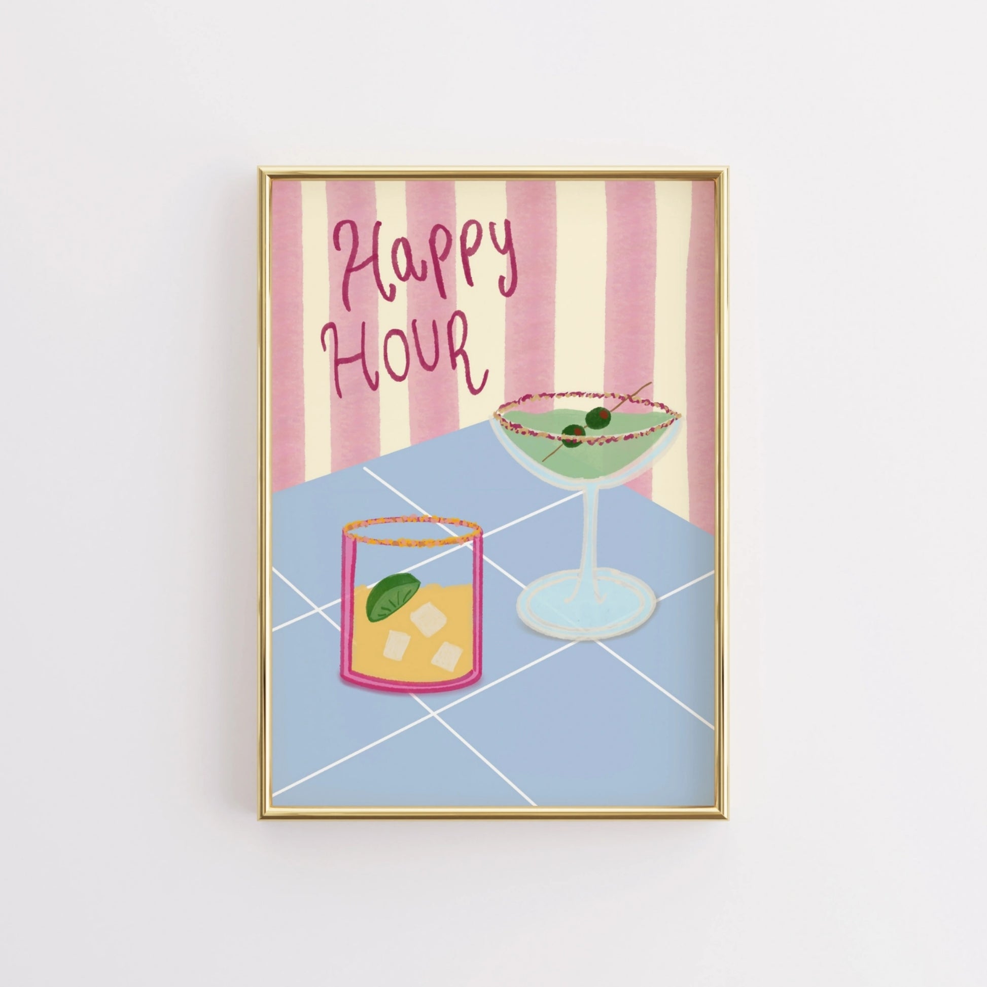 Drink Print for Bar Cart Decor