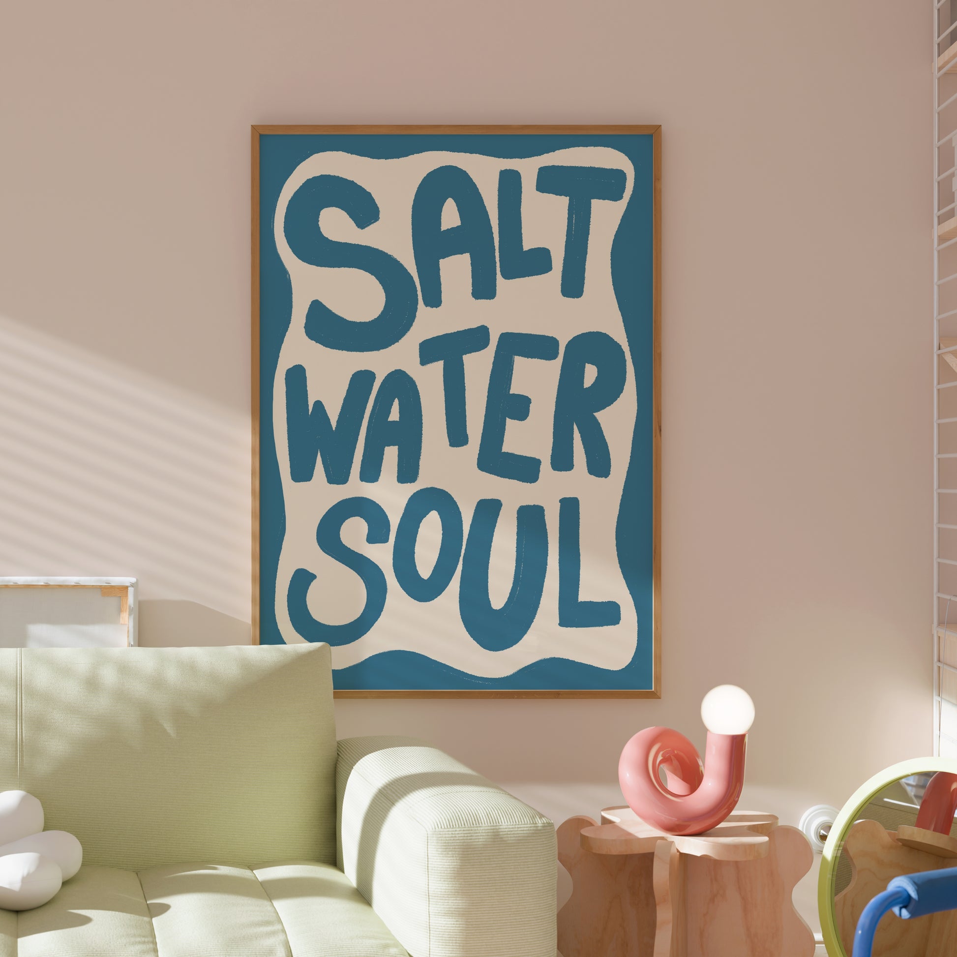 Salt water soul Wall Art - Bold Coastal Print
