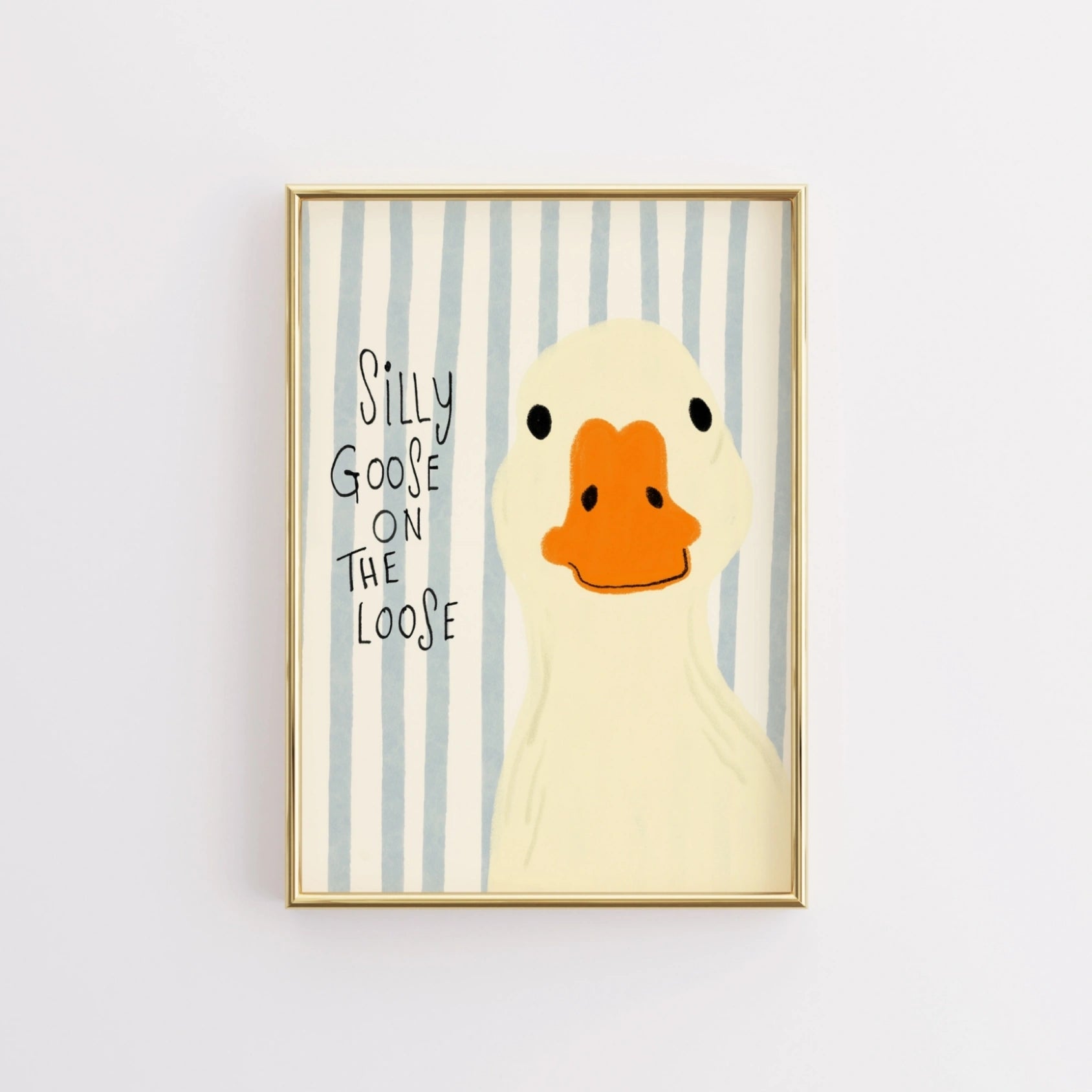 Silly Goose Nursery Print