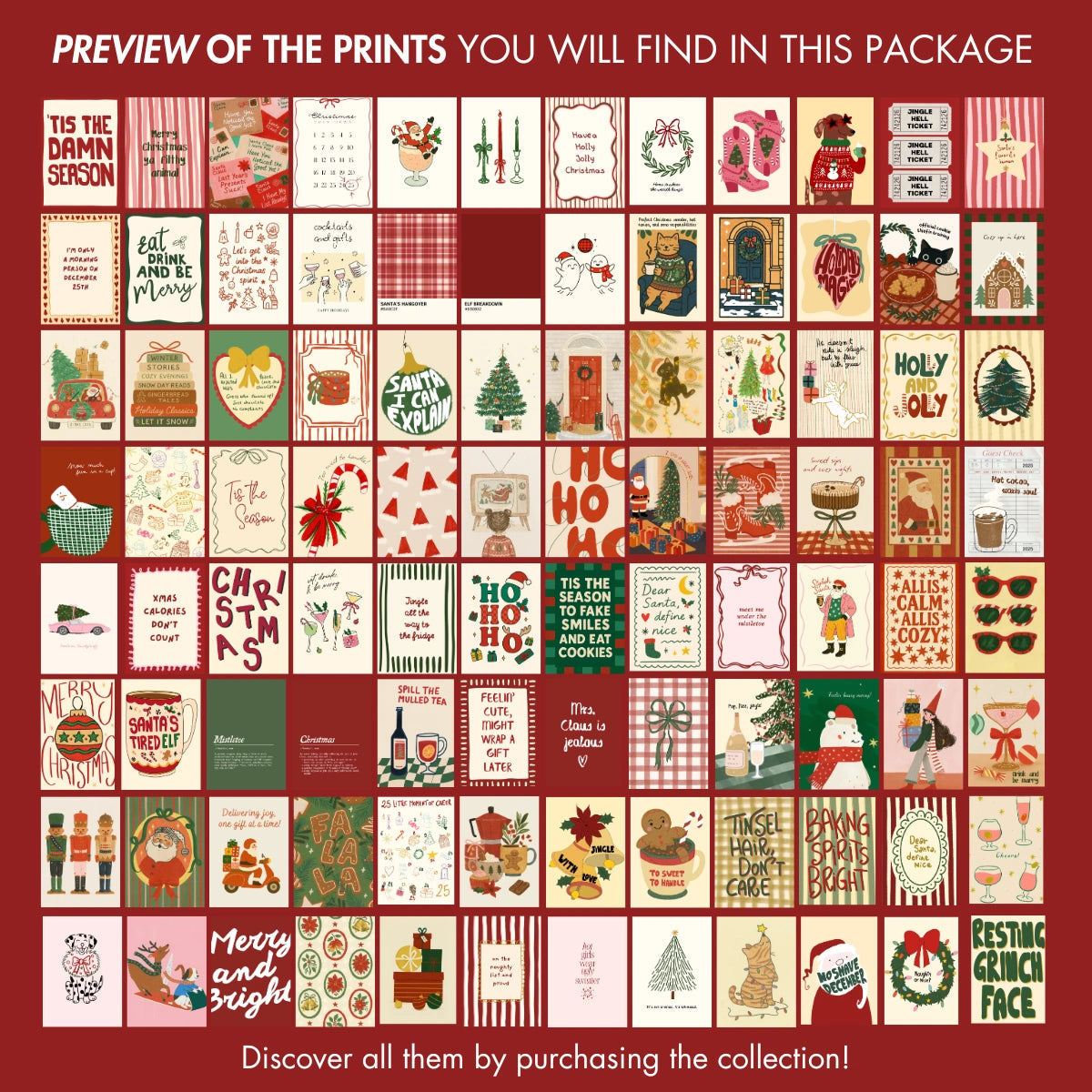 Handmade Whole Christmas Decor, over 590 prints