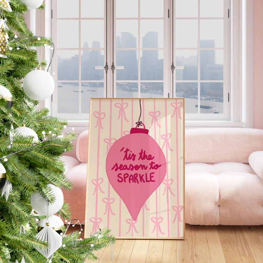 Season to Sparkle – Preppy Holiday Ornament Print