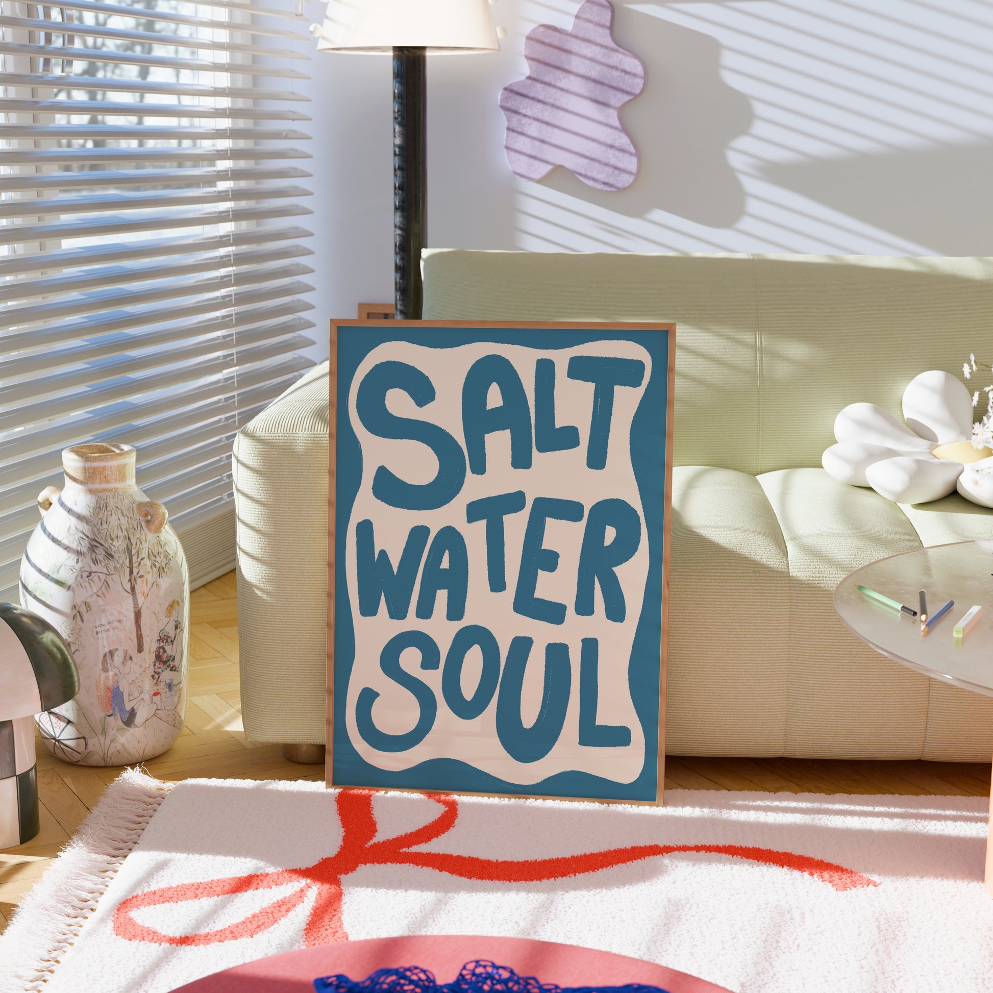 Salt water soul Wall Art - Bold Coastal Print