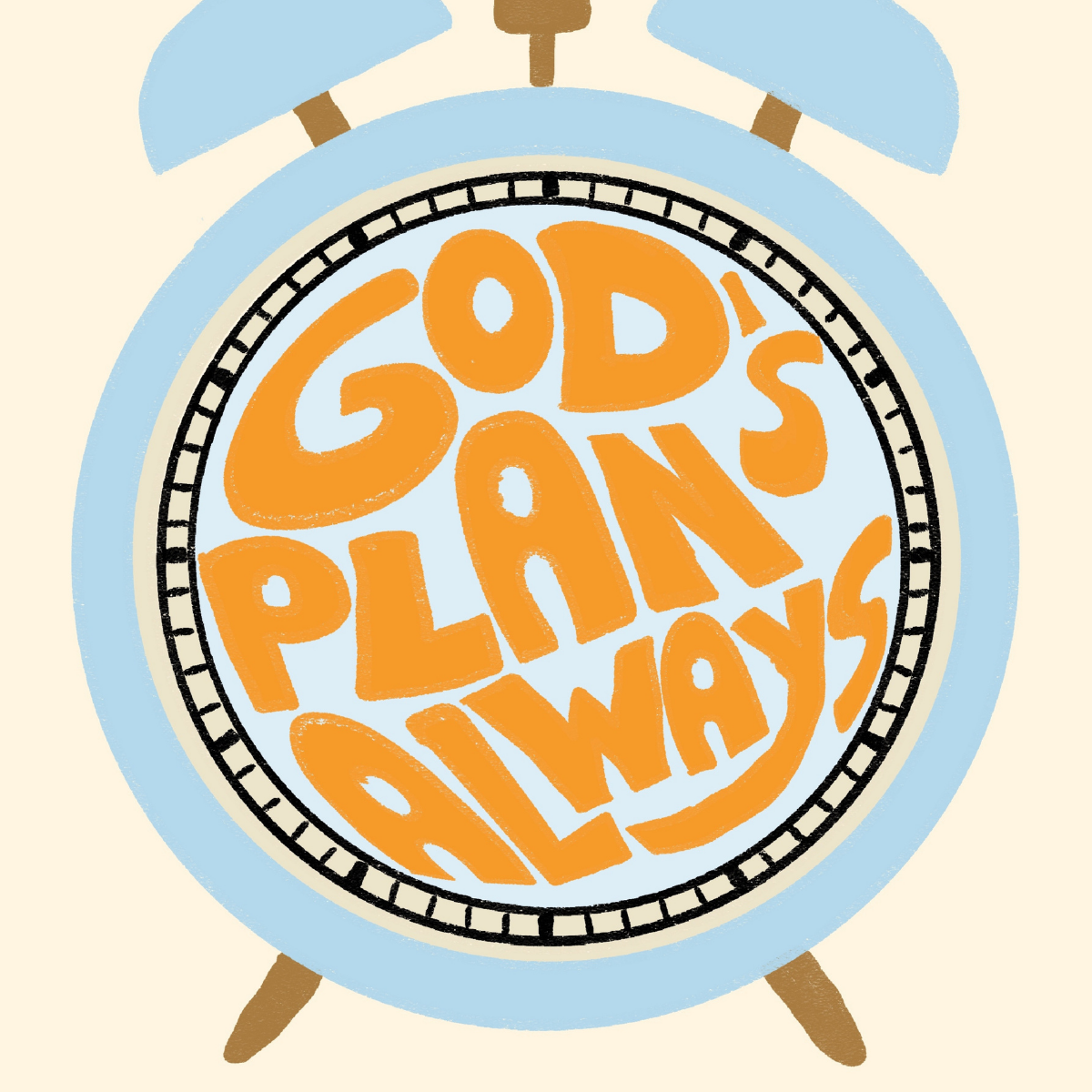God’s Plan Always Print – Retro Christian Wall Art