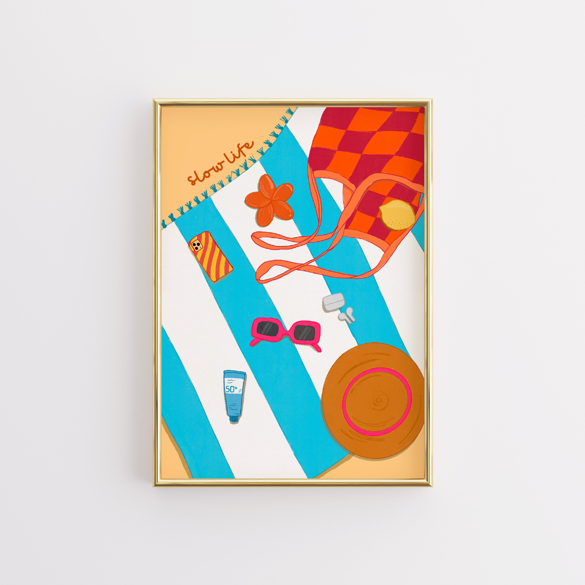 Beach Essentials Wall Art – Summer Print