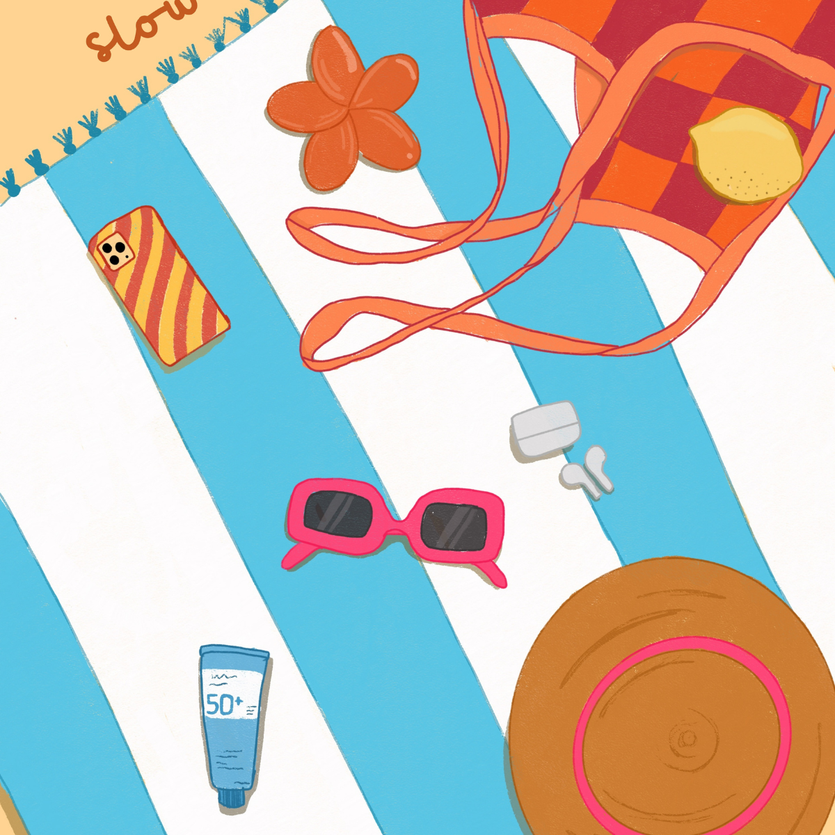 Beach Essentials Wall Art – Summer Print