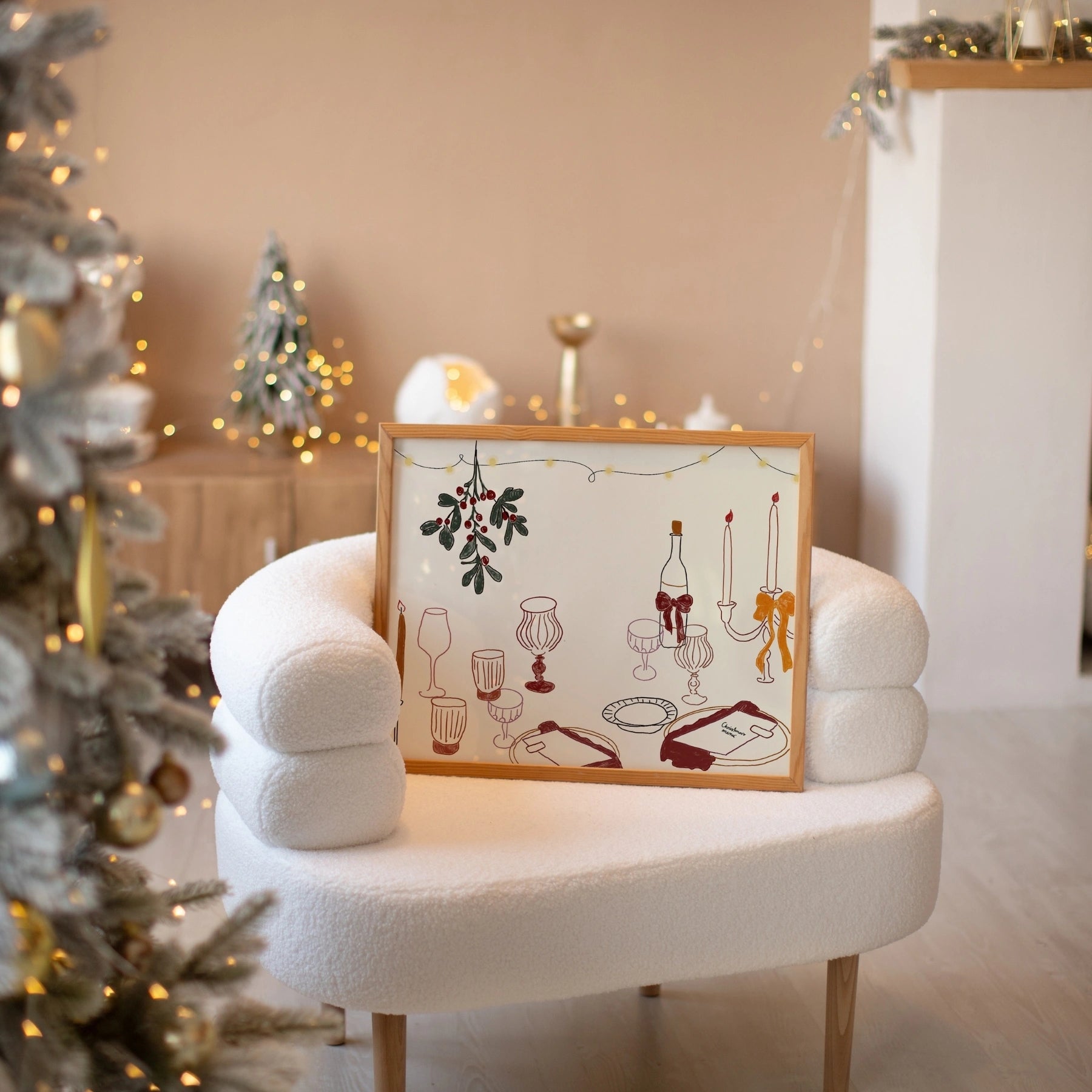 Christmas Dinner Table Wall Art