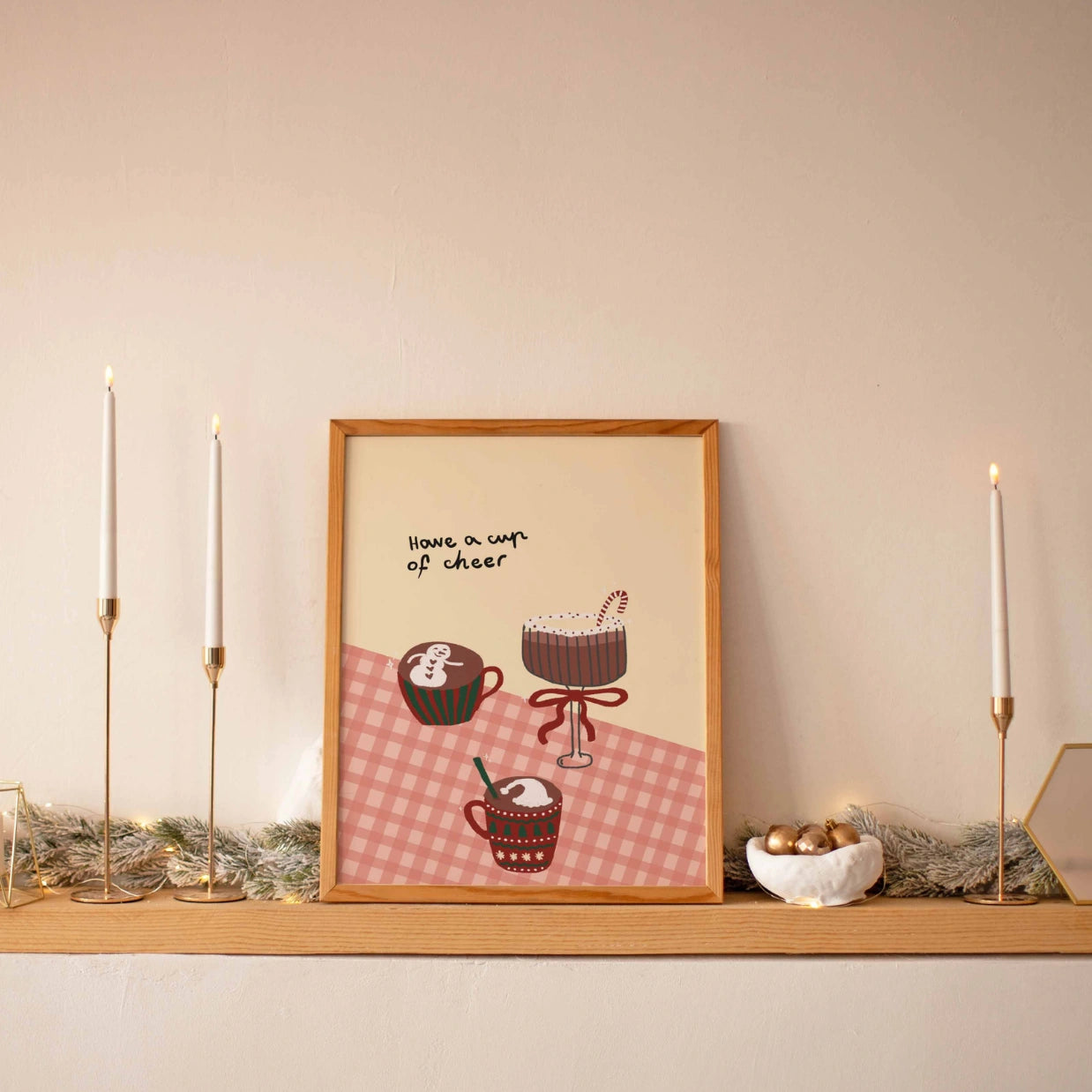 Gemütlicher Weihnachtsdruck