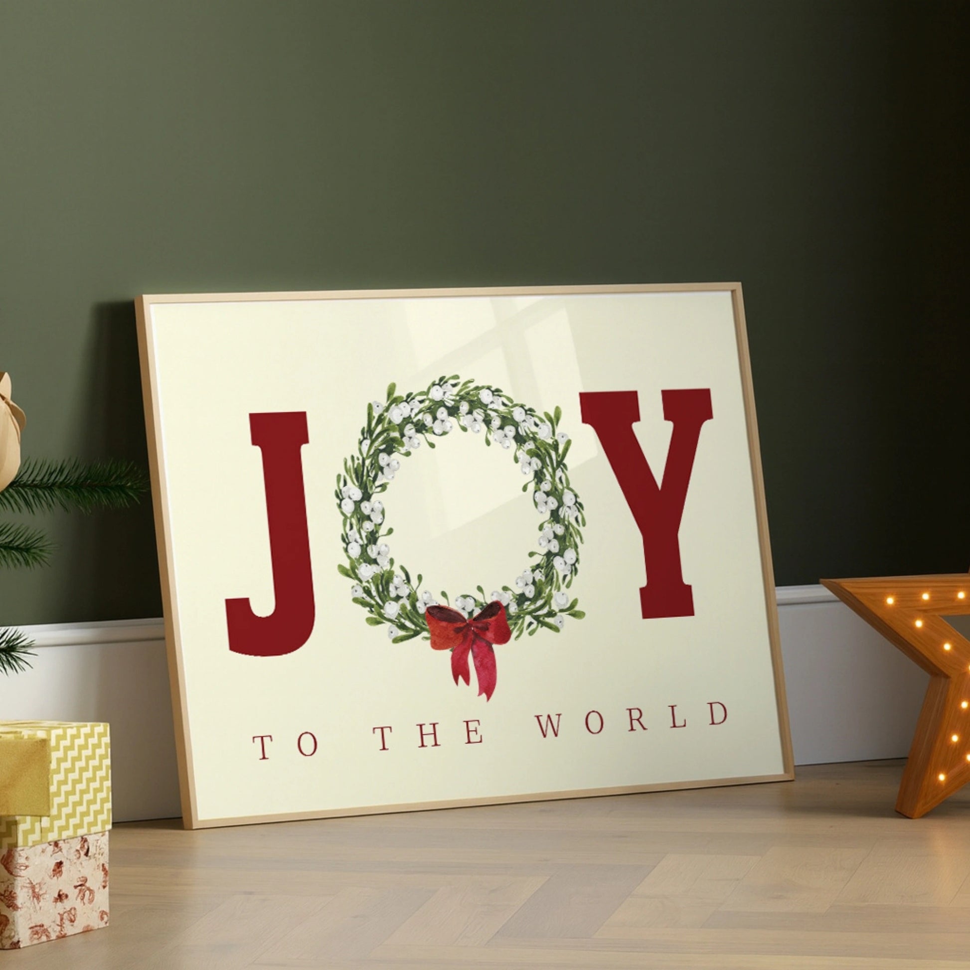 Joy to the World Christmas Print