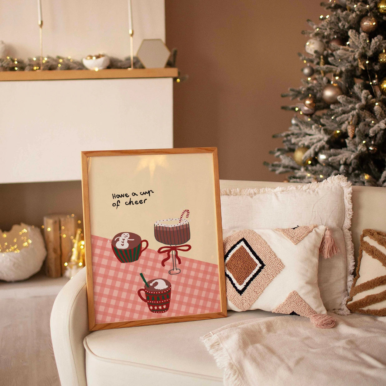 Gemütlicher Weihnachtsdruck