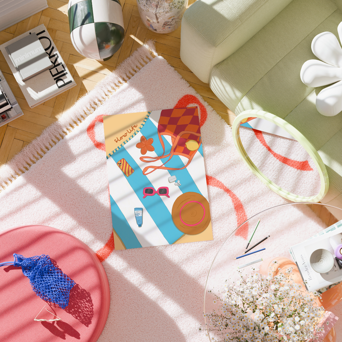 Beach Essentials Wall Art – Summer Print