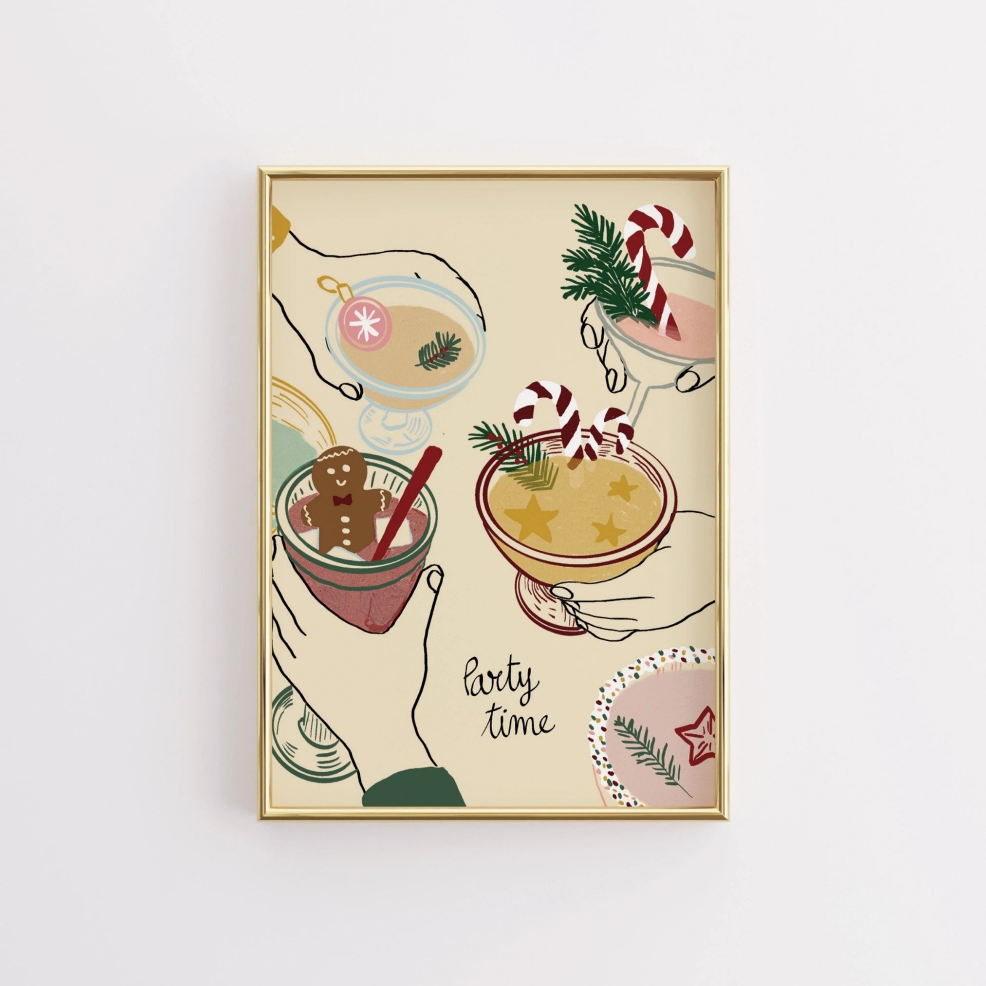 Party Time Christmas Print