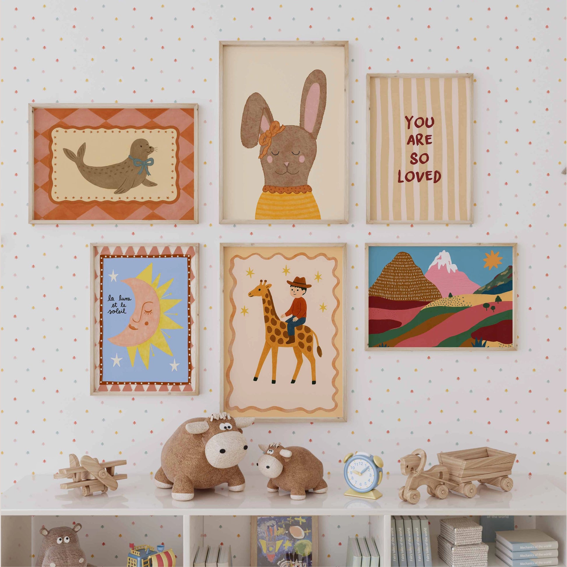 Handmade Nursery Decor, over 120 prints