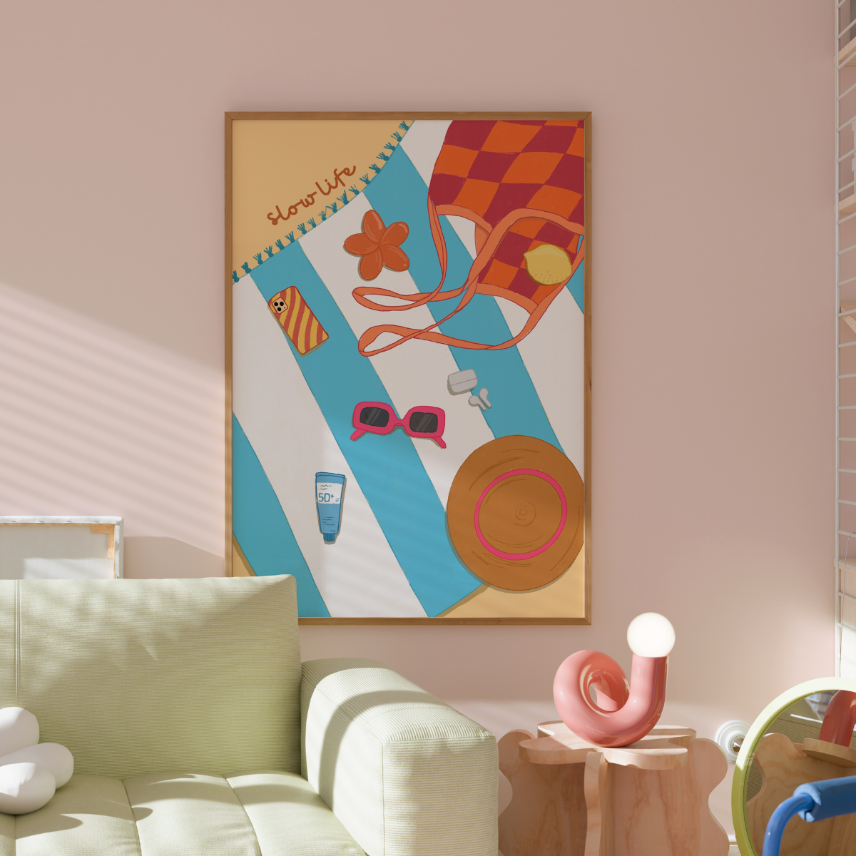 Beach Essentials Wall Art – Summer Print