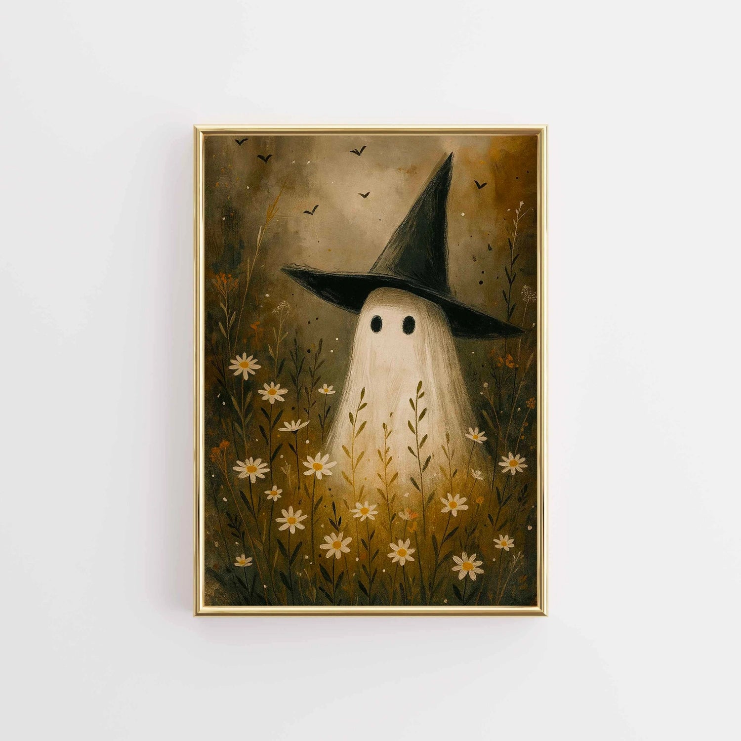 Cottagecore Ghost Witch Print – Halloween