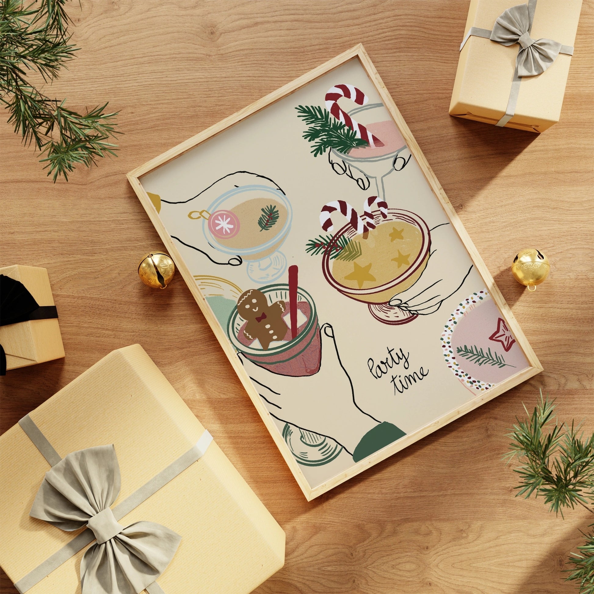 Party Time Christmas Print