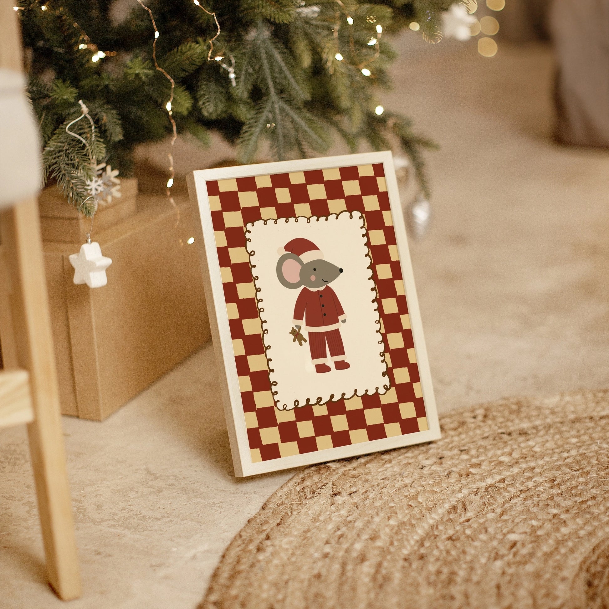 Christmas Mouse Wall Art