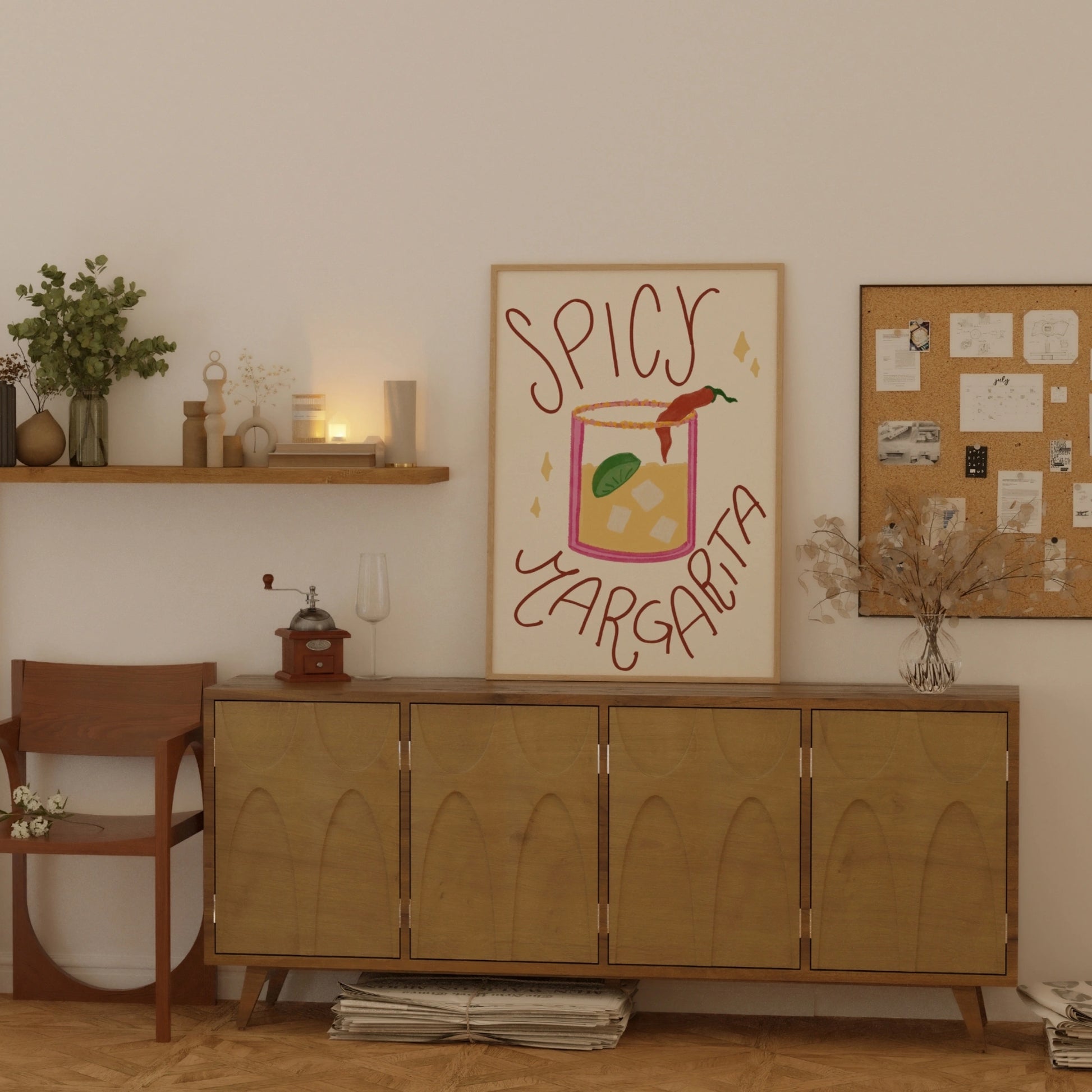 Spicy Margarita Bar Cart Decor