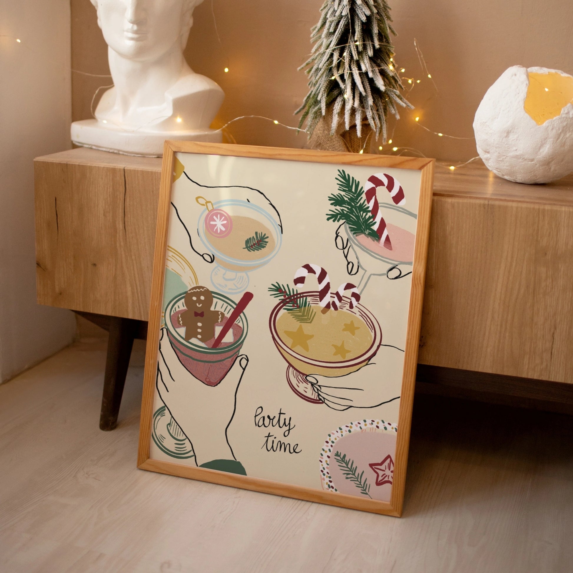 Party Time Christmas Print