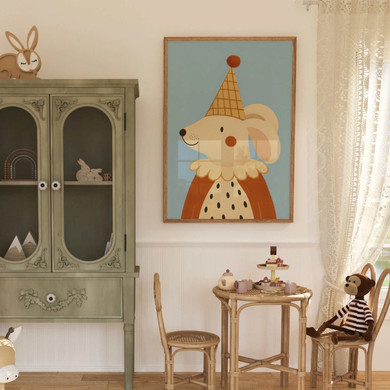 Simpatici animali da parete per bambini