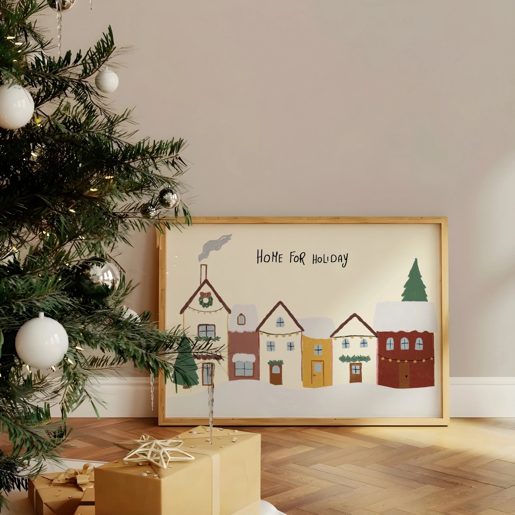 Christmas Village Wall Art