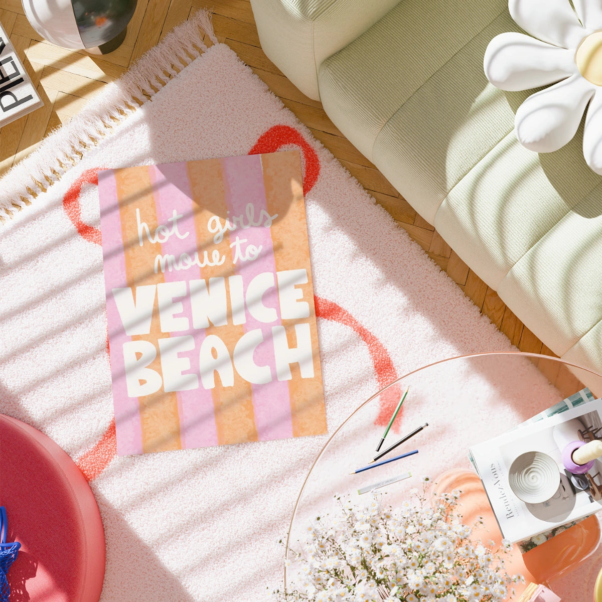 Venice Beach Wall Art Print - Hot Girls Summer Poster