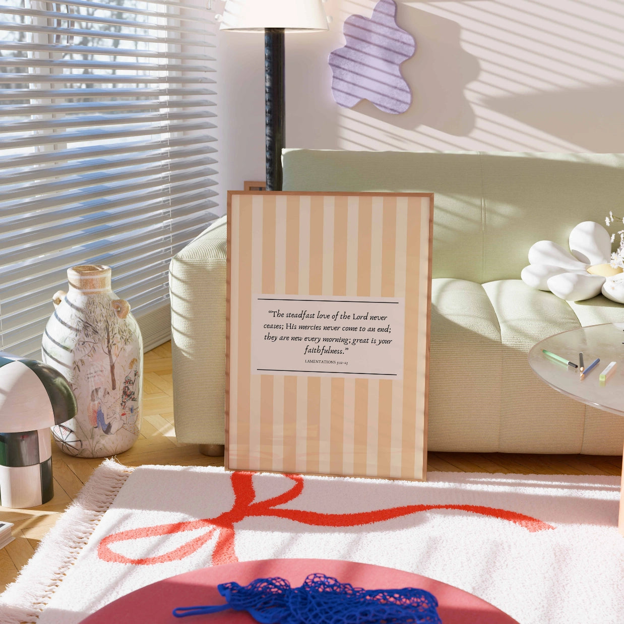 Poster minimalista basato sulla fede