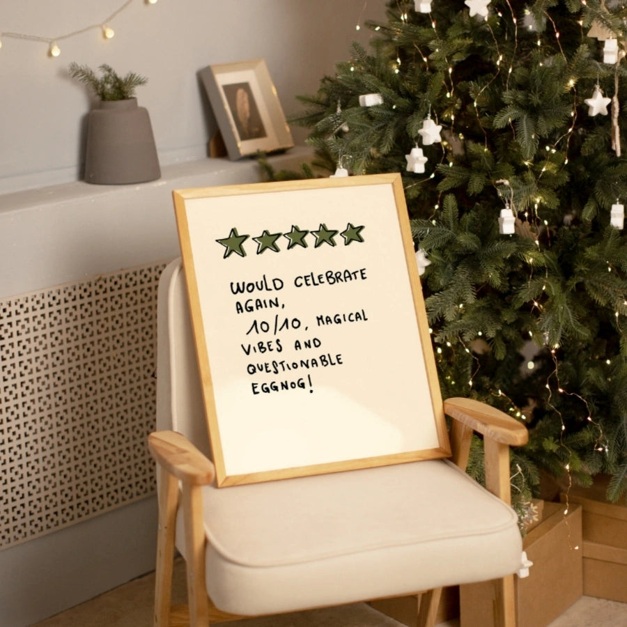Funny Christmas Quote Wall Art
