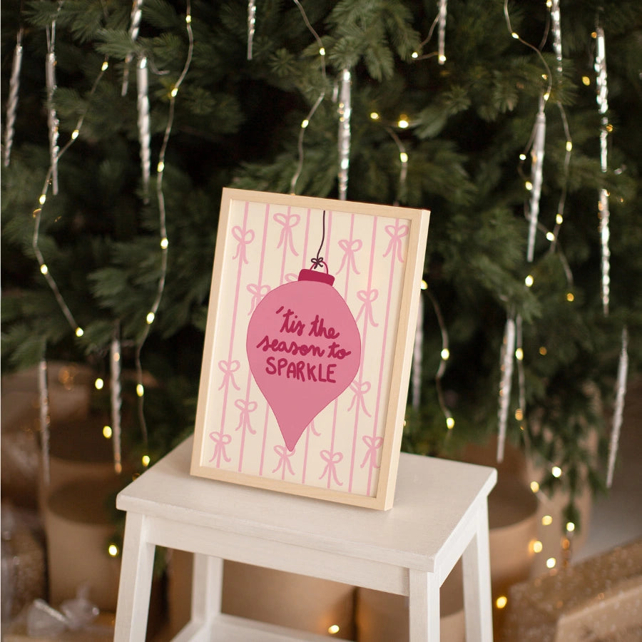 Season to Sparkle – Preppy Holiday Ornament Print