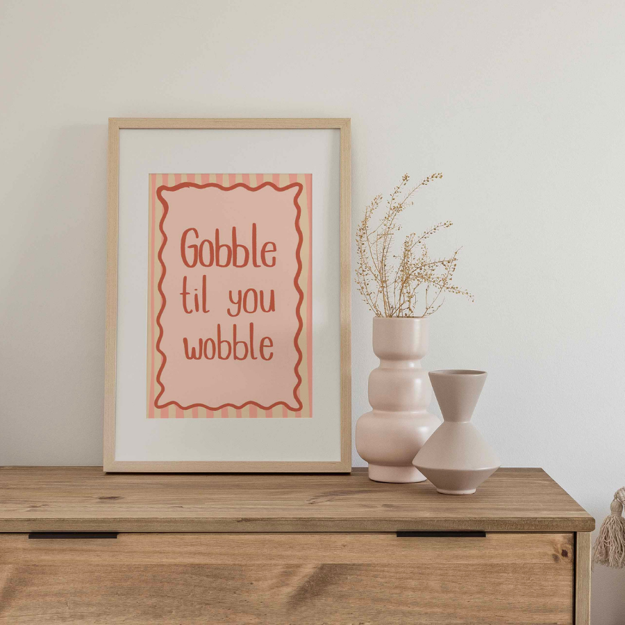 Thanksgiving Wall Art – Funny Turkey Print