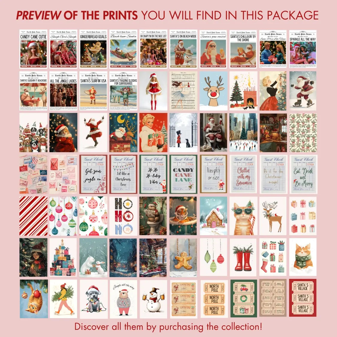 Trendy Christmas, over 600 prints