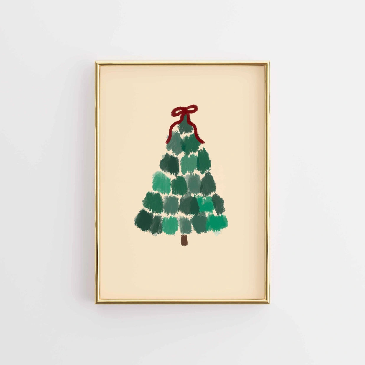 Stampa minimalista dell'albero di Natale