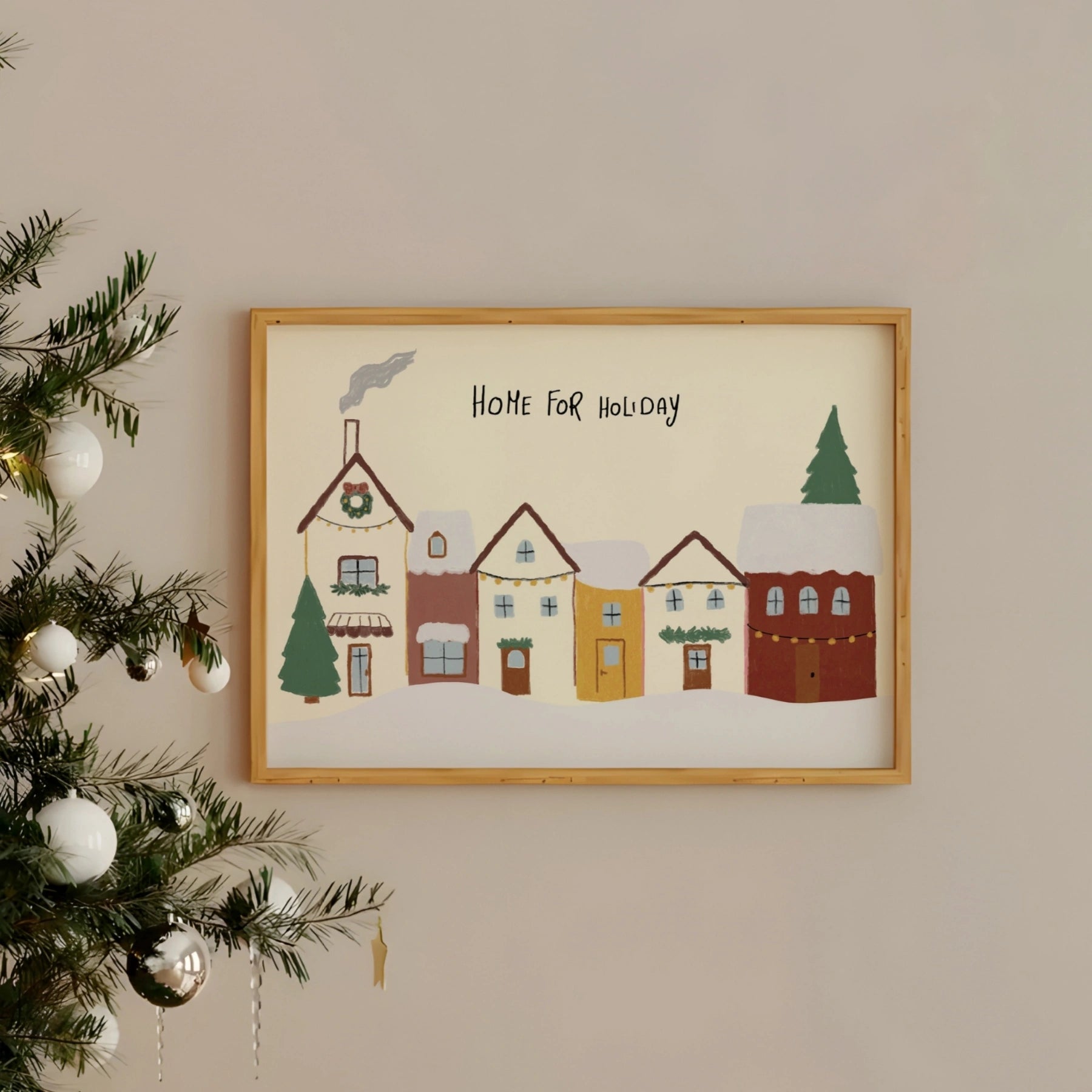 Christmas Village Wall Art