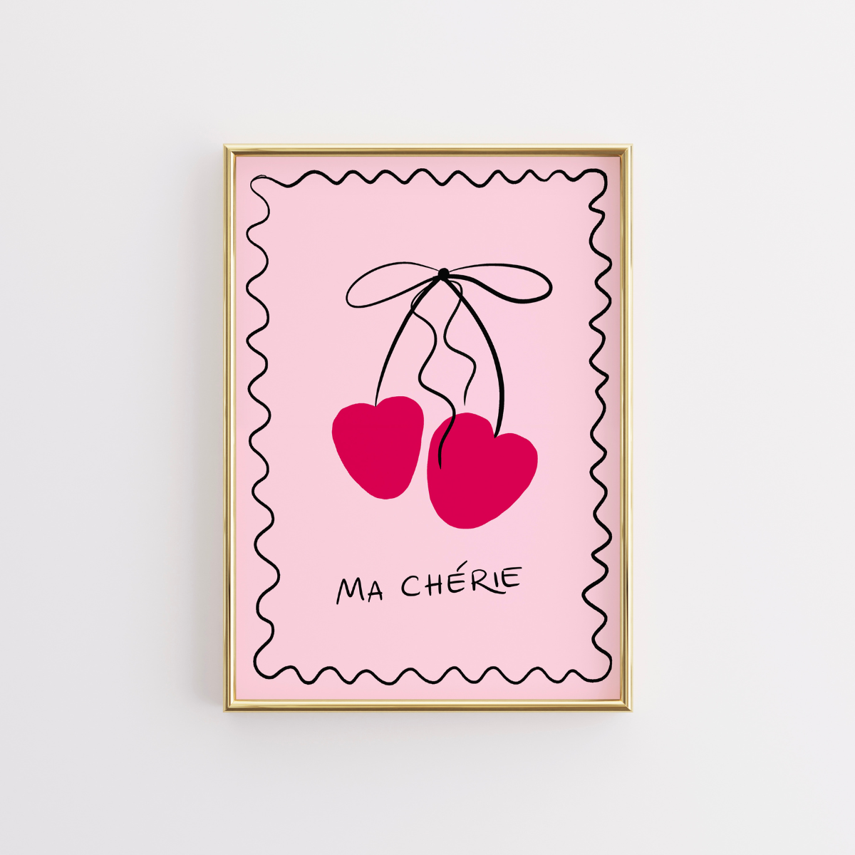 Kirsch-Wandbild – Rosa französischer Druck