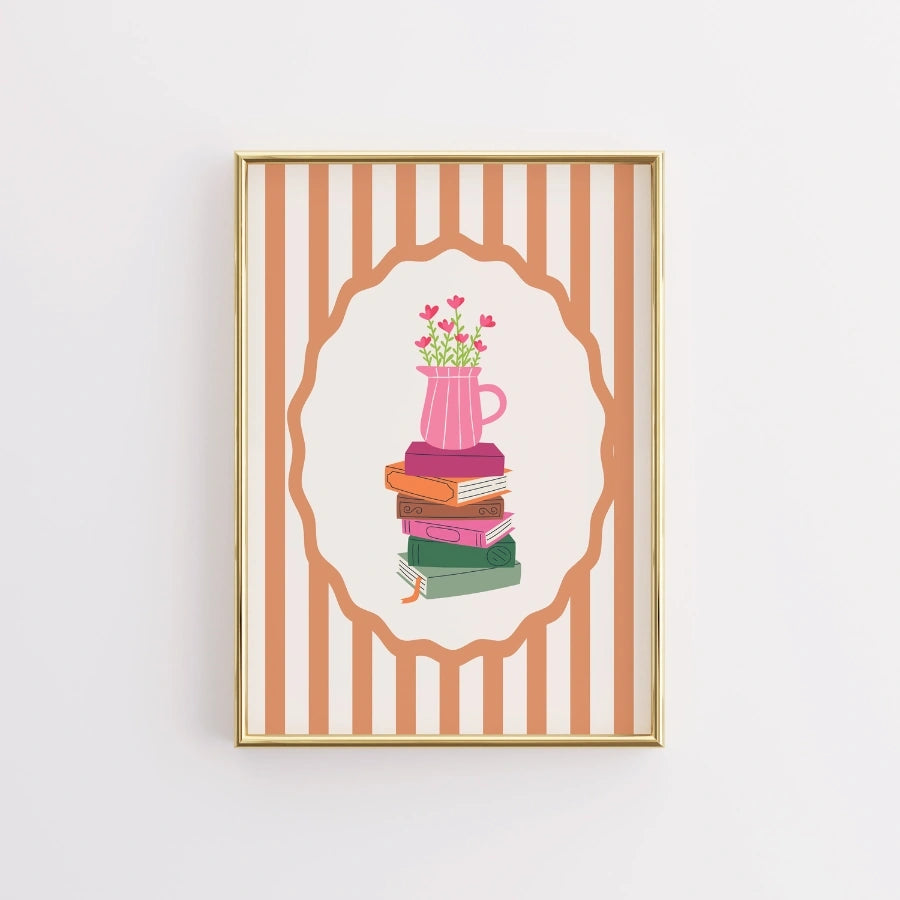 Books and Flowers – Aesthetic Literary Decor for Readers