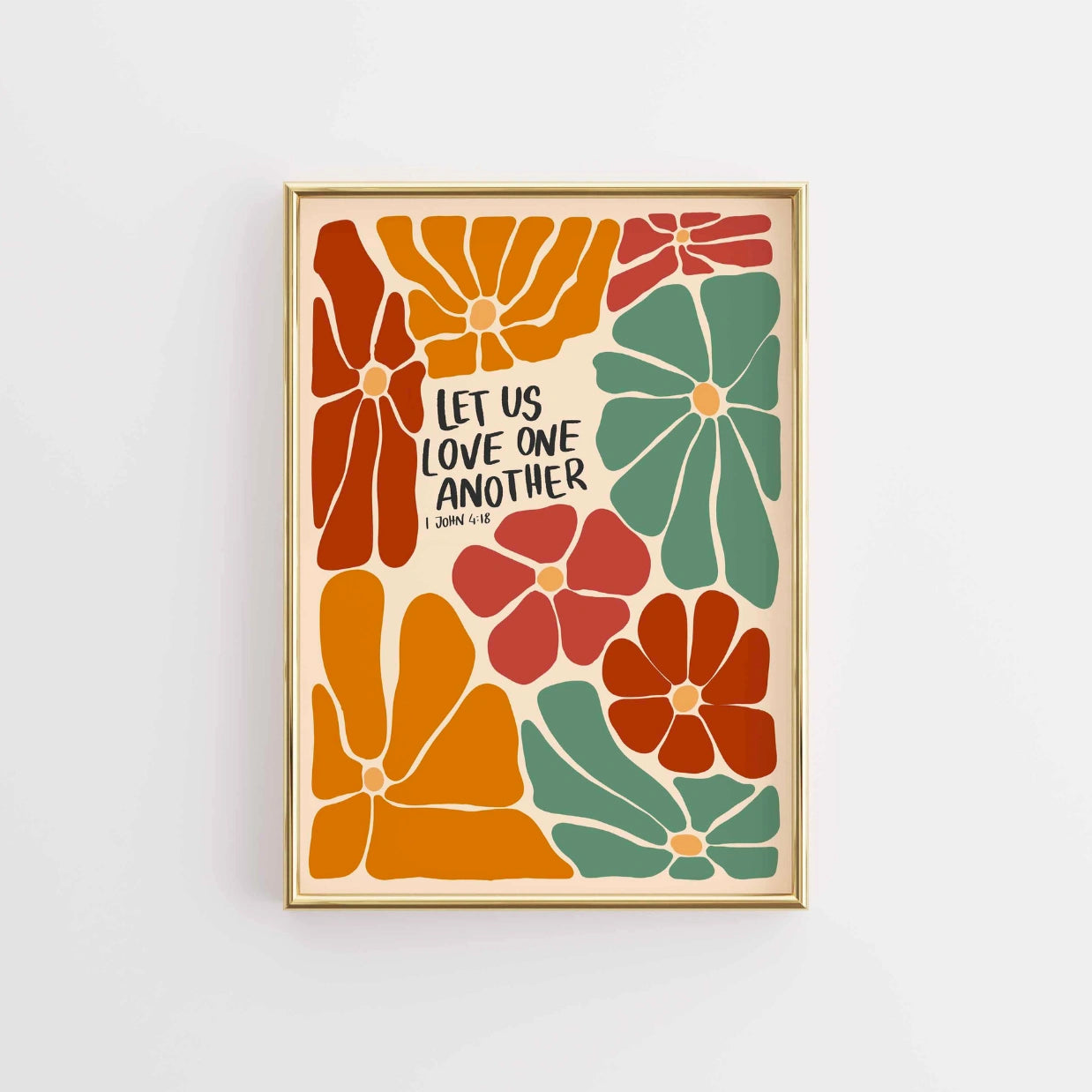 Love One Another Scripture Poster