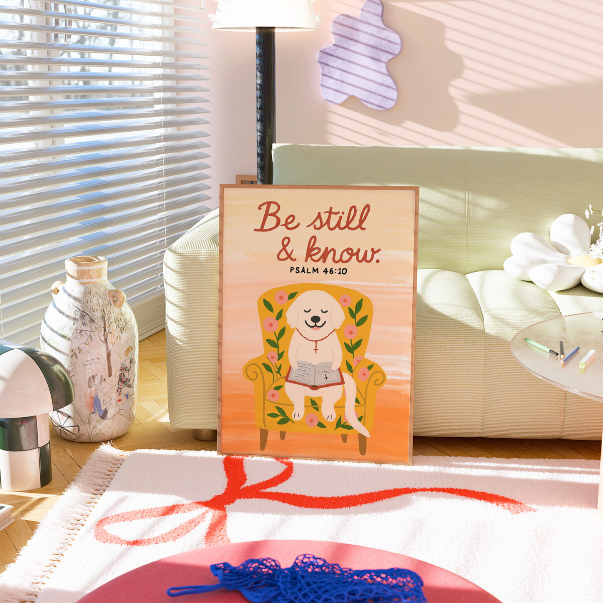 Be Still and Know Wall Art – Cute Christian Print