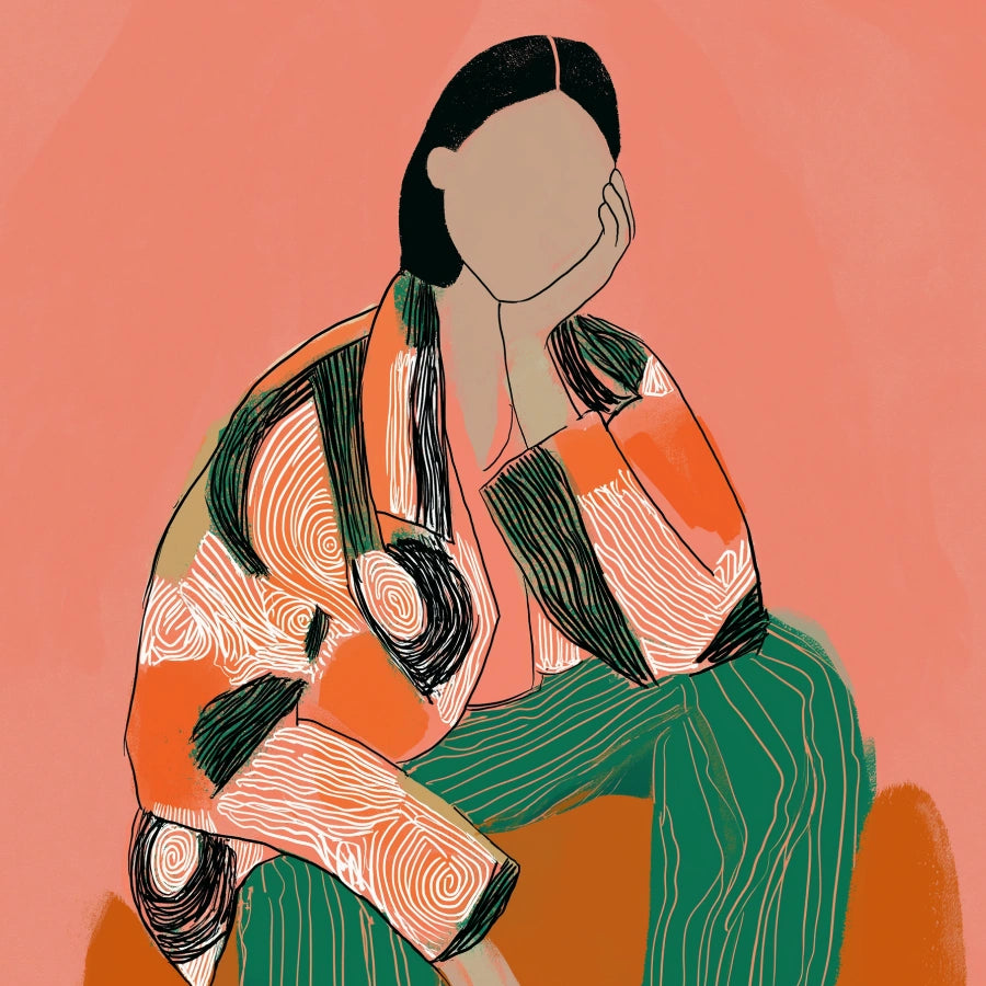 Modern Attitude Boho Wall Art – Posa grafica alla moda 