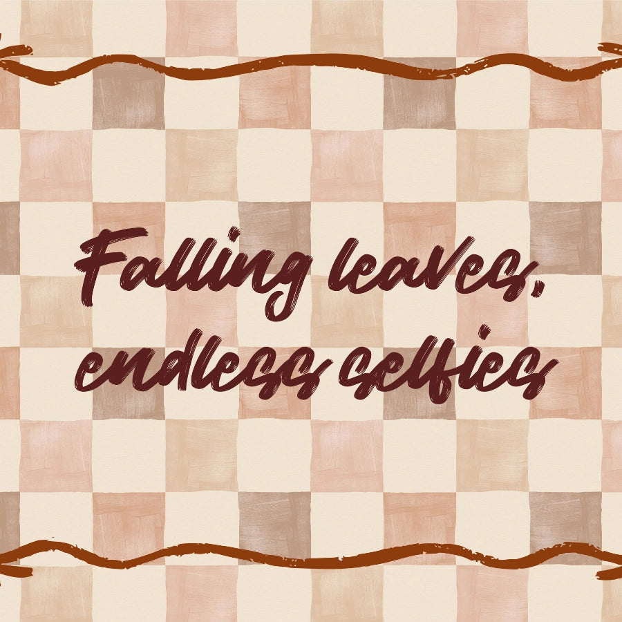 Falling Leaves Quote Wall Art - Trendy Autumn Print