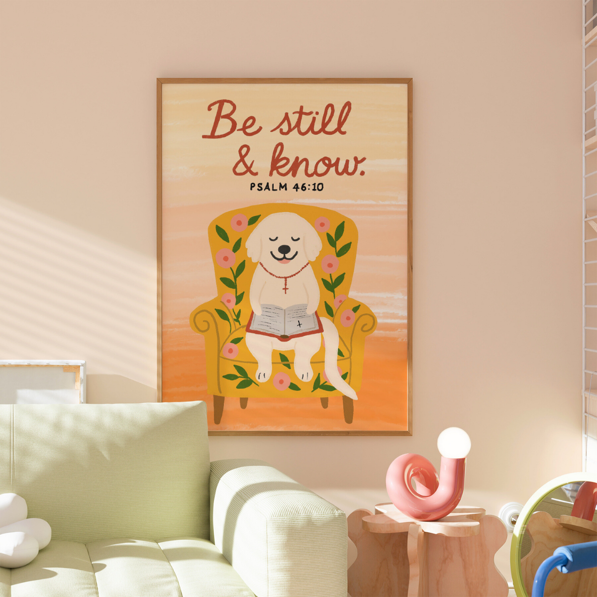 Be Still and Know Wall Art – Cute Christian Print