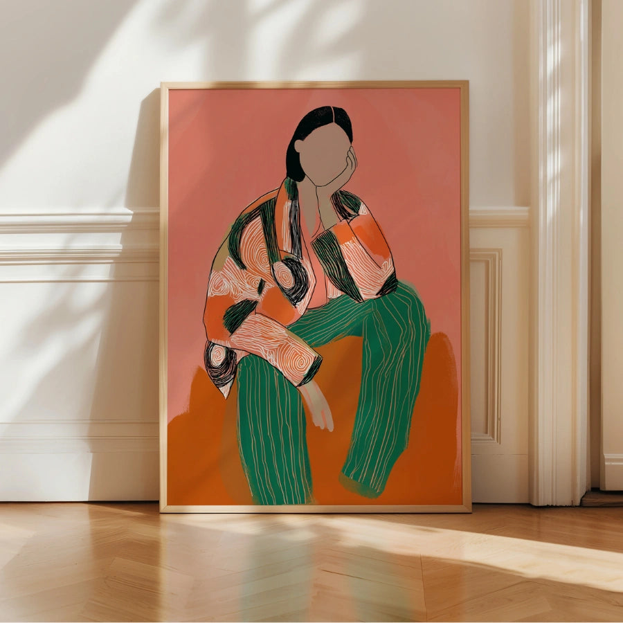 Modern Attitude Boho Wall Art – Posa grafica alla moda 