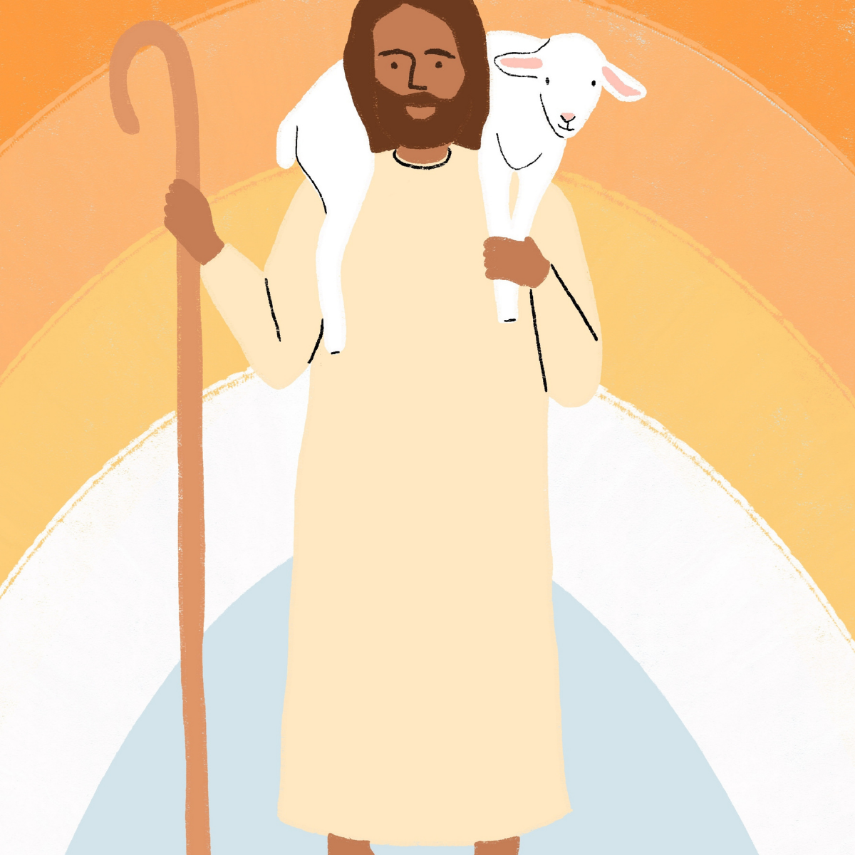 Good Shepherd Print – Christian Nursery Wall Art