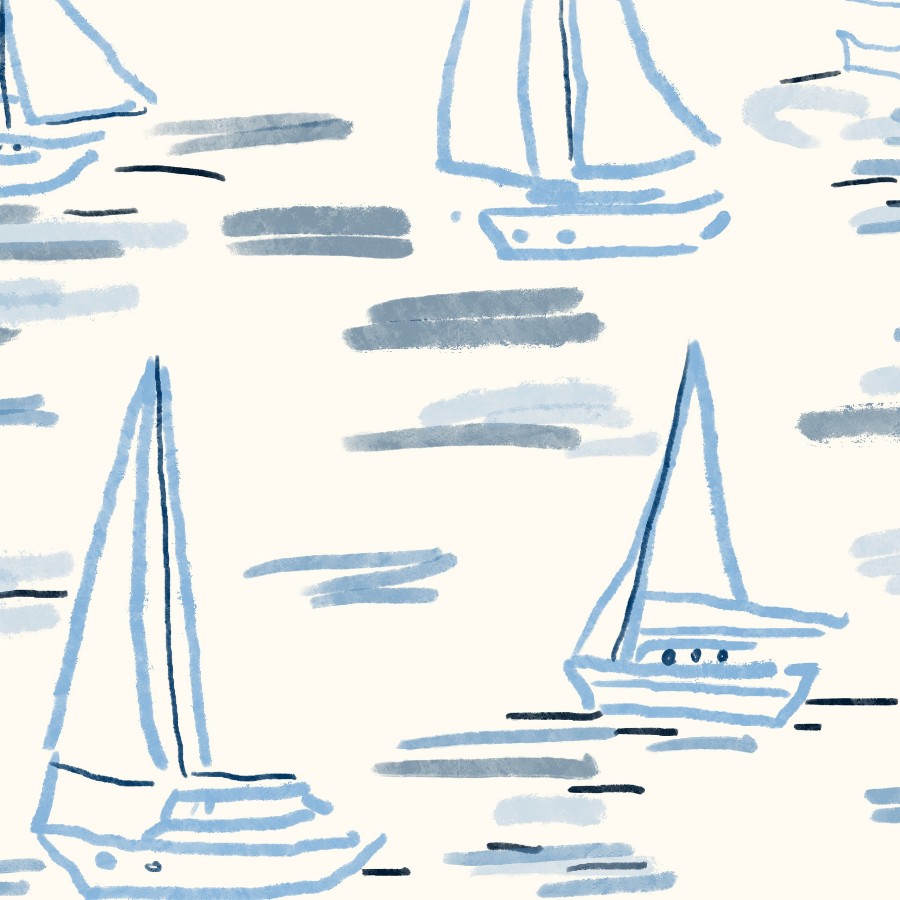 Sailboat Coastal Print – Nautical Summer Wall Art
